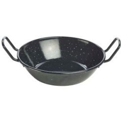 Black Enamel Dish 18cm
