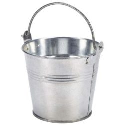 Galvanised Steel Serving Bucket 10cm Dia