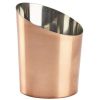 Copper Plated Angled Cone 9.5 x 11.6cm (Dia x H)