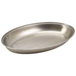 Stainless Steel Oval Vegetable Dish 35cm/14"