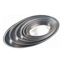 Stainless Steel Oval Vegetable Dish 30cm/12"
