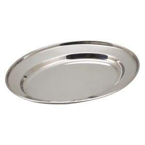 GenWare Stainless Steel Oval Flat 22cm/9"
