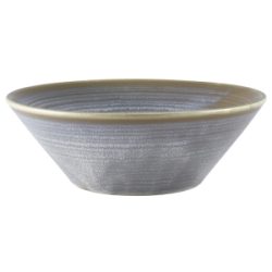 Terra Porcelain Matt Grey Conical Bowl 19.5cm