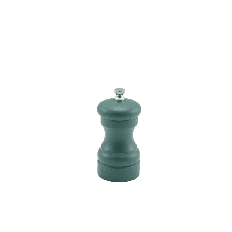 Olive Green Wooden Salt - Pepper Grinder 10cm