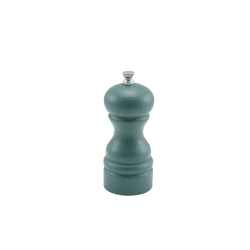 Olive Green Wooden Salt Pepper Grinder 13cm