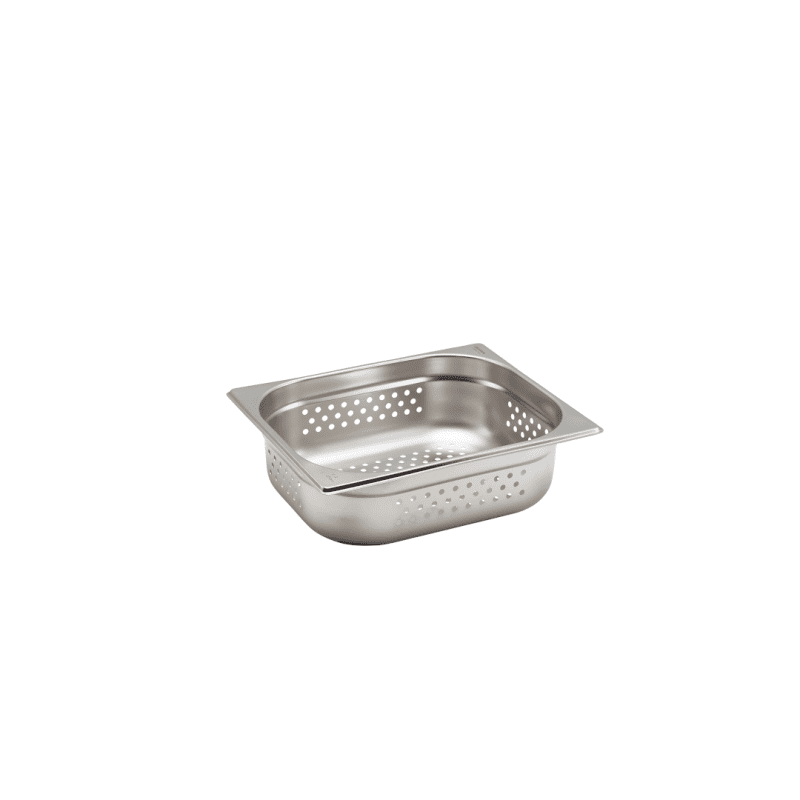 Perforated Stainless Steel Gastronorm Pan 1-2 - 100mm Deep