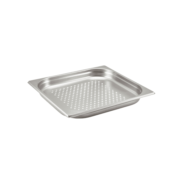 Perforated Stainless Steel Gastronorm Pan 2-3 - 40mm Deep