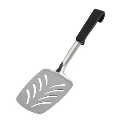Plastic Handle Slotted Turner Black