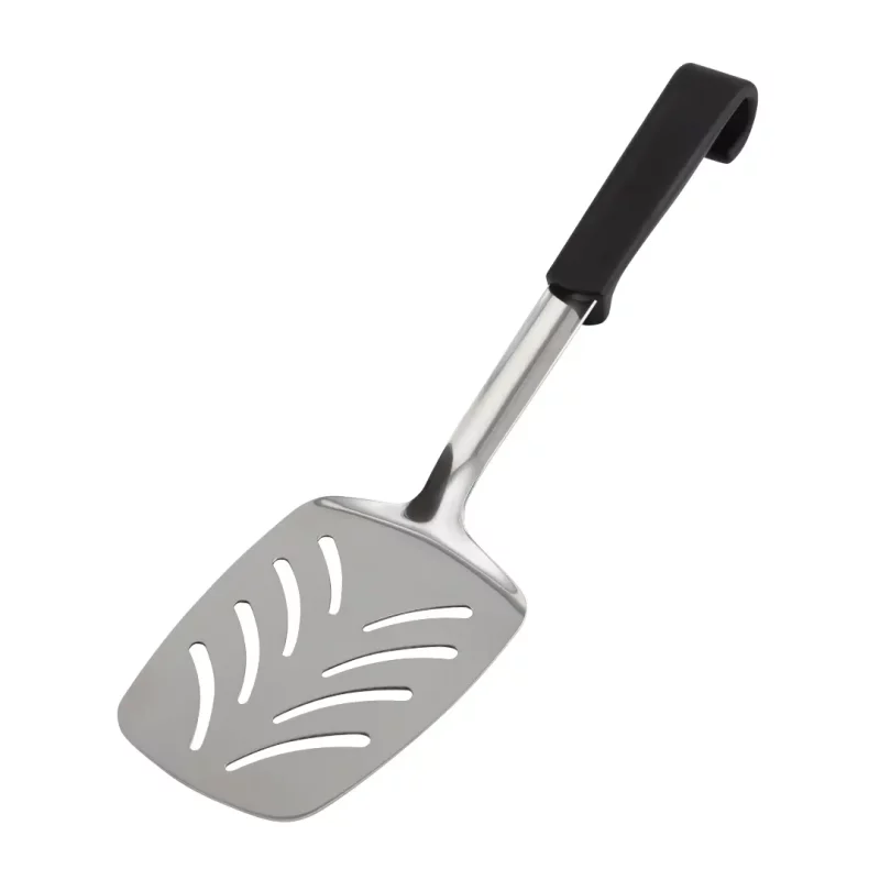 Plastic Handle Slotted Turner Black