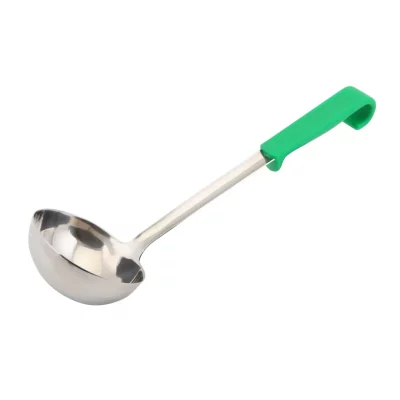 Plastic Handle Soup Ladle Green