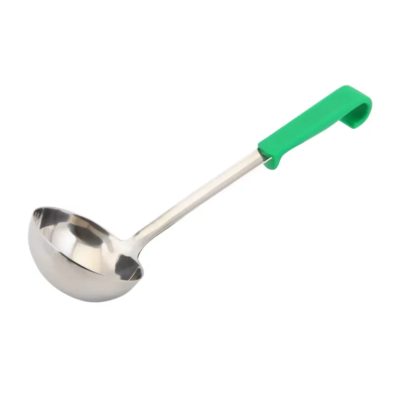 Plastic Handle Soup Ladle Green