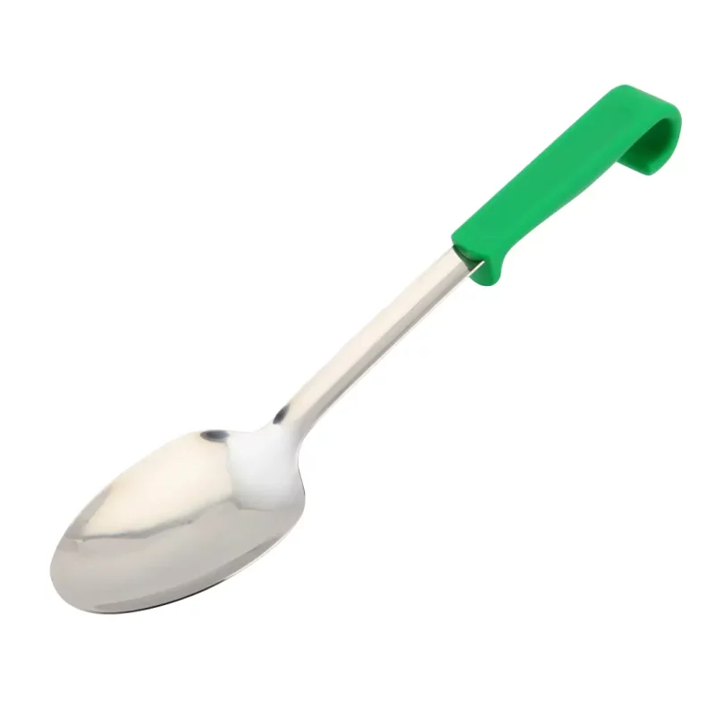 Plastic Handle Spoon Plain Green
