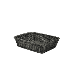 Polywicker Display Basket Black 36-5 x 29 x 9cm