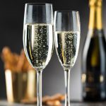 Reserva Champagne Flute Lifestyle Image with Champagne