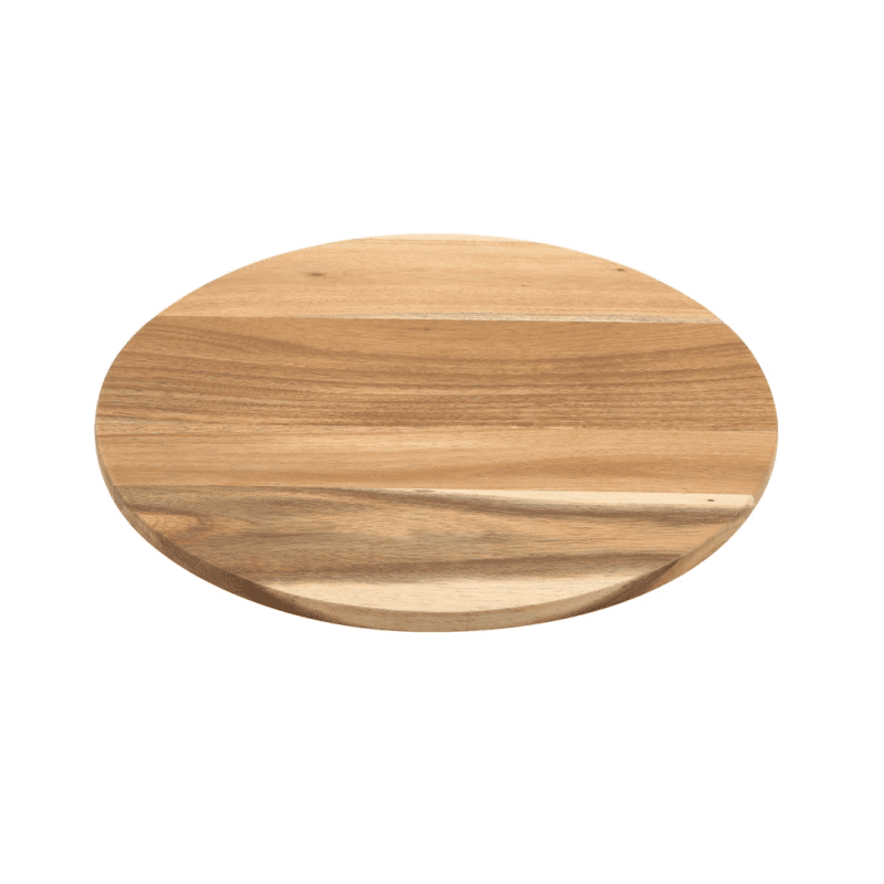 Reverse side of Acacia Wood Serving and Cake Board