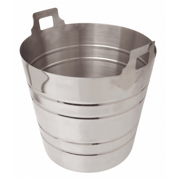 Ribbed Stainless Steel Champagne Bucket