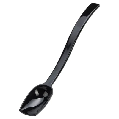 Salad Spoon Solid Black 8 Inch Long