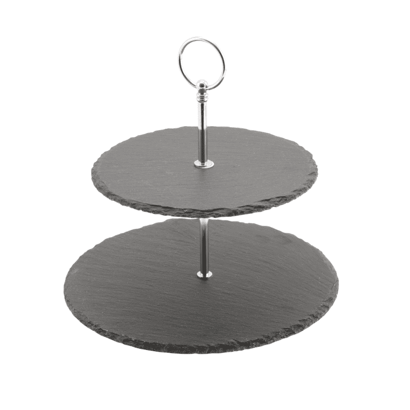 Slate 2-Tier Cake Stand