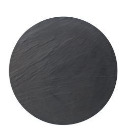Slate Granite Round Platter 17 Inch Diameter
