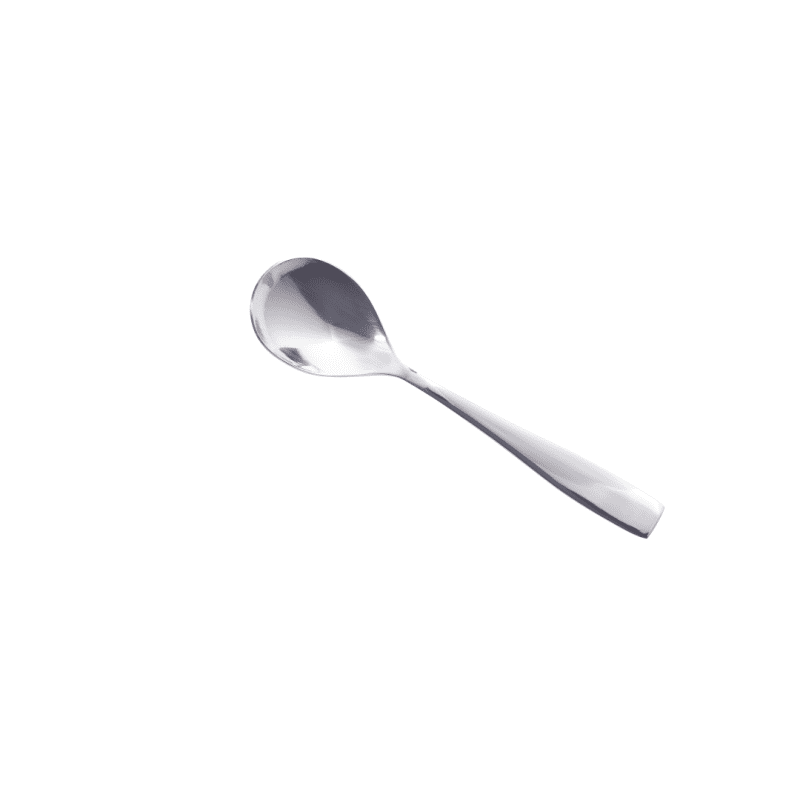 Square Dessert Spoon Angled View