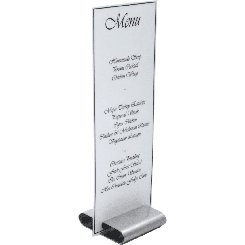 Stainless Steel Menu Stand