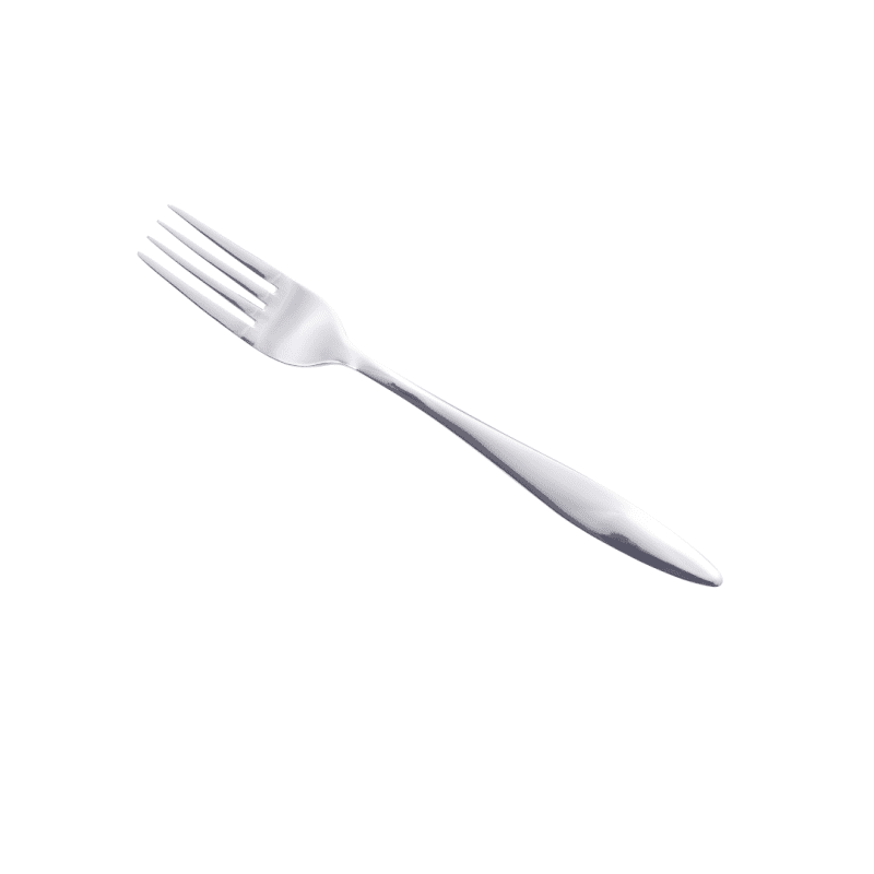 Teardrop Dessert Fork Angled View