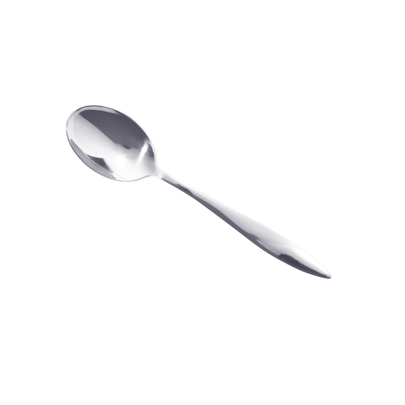 Teardrop Dessert Spoon Angled View