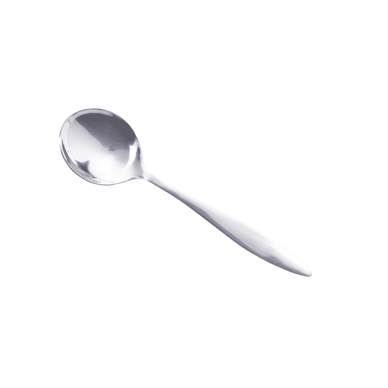 Teardrop Soup Spoon Angled View