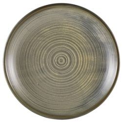 Terra Matt Grey Porcelain Deep Coupe Plate 28cm