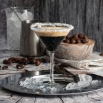 Timeless Vintage Martini Glass with Espresso Martini