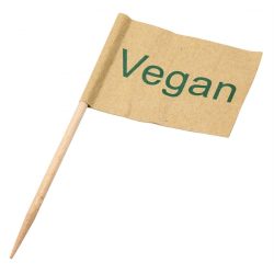 Vegan Flag Skewer 2.5" (6.5cm)