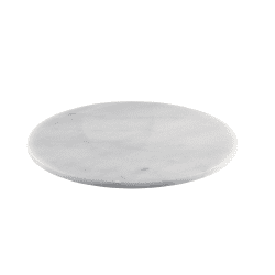 White Round Marble Platter 33cm Diameter