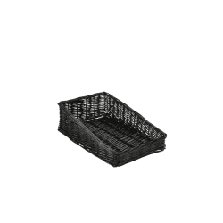 Wicker Display Basket Black 40 X 25 X 12cm