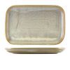 terra mat Grey Rectangular Plate 34-5 cm two different views