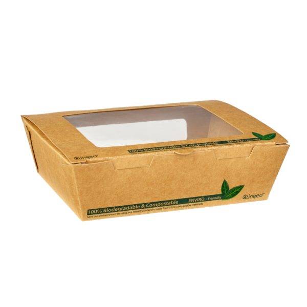 900ml Kraft Tuck Top Salad Box