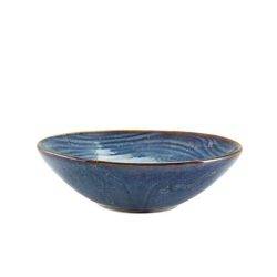 Aqua Blue Organic Bowl 22cm