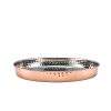 Hammered Copper Plated Presentation Plate 25cm