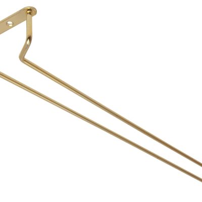 3693BR Glass Hanger 24Inch BRASS