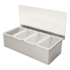 Stainless Steel Condiment Holder For bars with 4 compartments