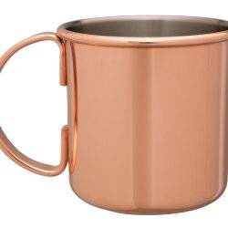 Polished Copper Plated Moscow Mule Mug 500ml