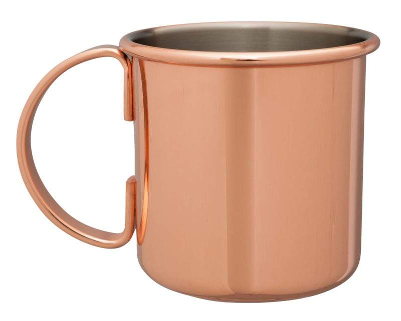 Polished Copper Plated Moscow Mule Mug 500ml