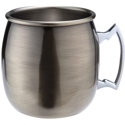 Antique Brass Plated Curved Moscow Mule Mug