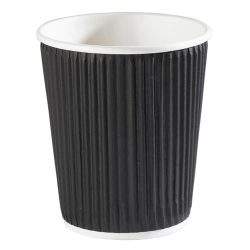 Black Ripple Paper Cups