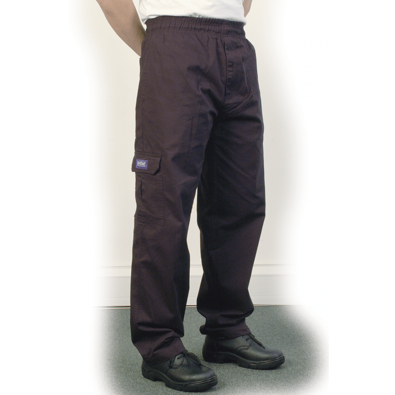 Black Baggy Chef Trousers