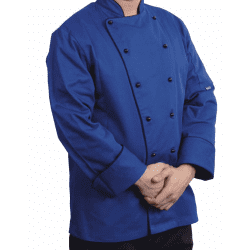 Blue Dunkirk Long Sleeve Chef Jacket