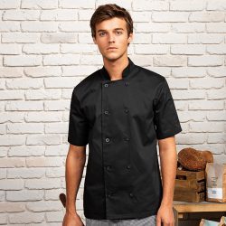 Chef Jackets Black Short Sleeve
