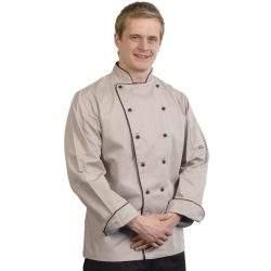 Chef Jackets Grey Full Sleeve