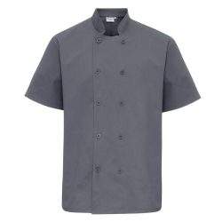 Chef Jackets Grey Short Sleeve