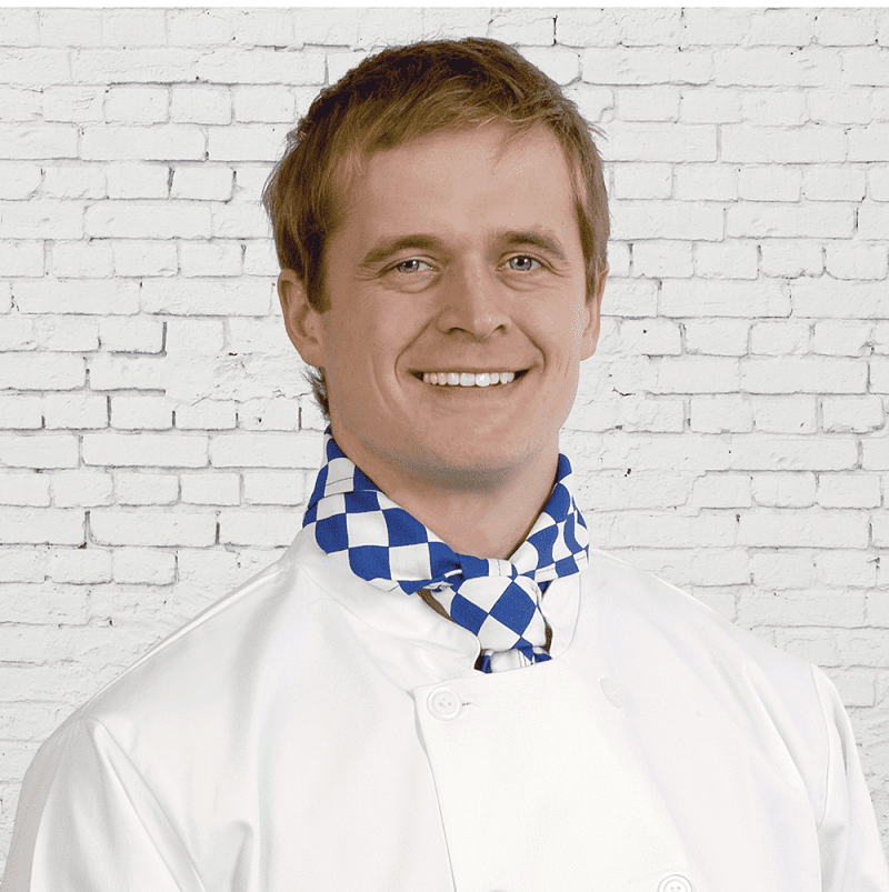 Chef Large Blue Check Neckerchief N008