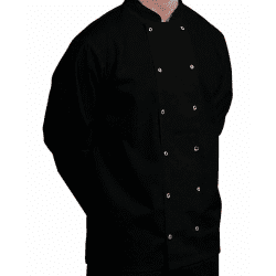 Danny Long Sleeve Black Chef Jacket